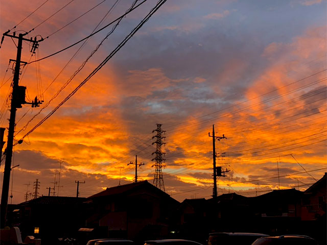 幻想的な夕暮れ