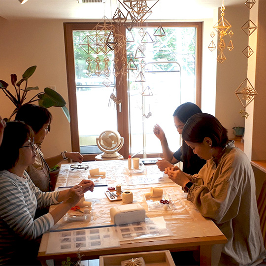 松戸支店フリースペースでのワークショップ風景