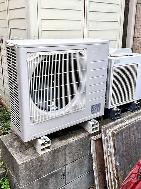 設置直後のエコキュート