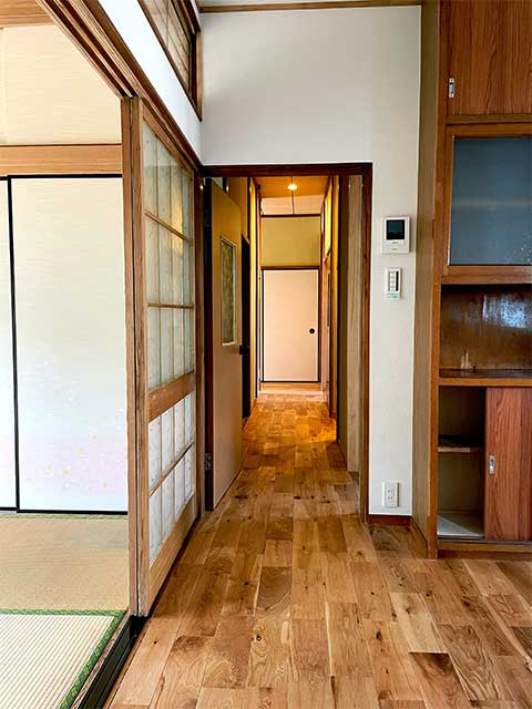 部屋をつなぐ廊下